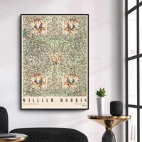 william morris exhibition poster victoria and albert museumnordic wall art canvas painting print wall picture for living room