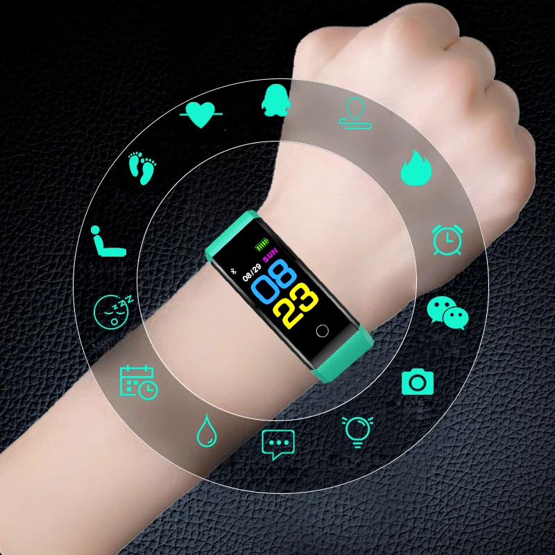 Спортивные Смарт часы для бега детские девочек умные с дистанционным