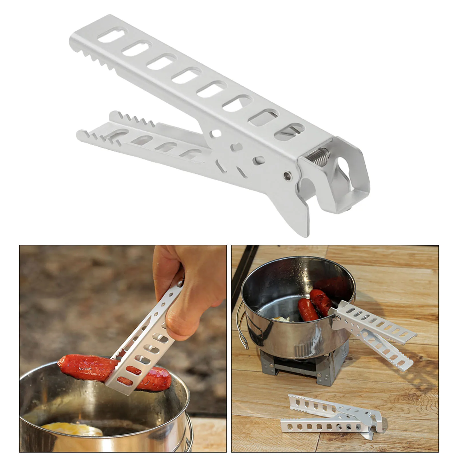 

Camping Bowl Pot Clamp Pan Gripper Hand Anti-scald Clip for Kitchen Ovens