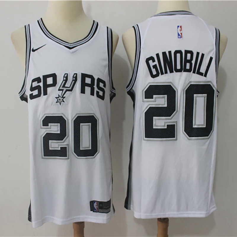 

Spurs DeMarre Carroll Bryn Forbes Keldon Johnson LaMarcus Aldridge Luka Samanic Manu Ginobili Men 2019-20 City Jersey