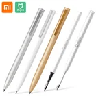 Ручка Xiaomi Mijia для подписей, умная металлическая, Золотая, серебряная, долговечная ручка для подписей, гладкая швейцарская, 0,5 мм, алюминиевые, металлическиепластиковые стержни