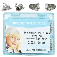 200 pcs50 sets dental orthodontic monoblock tubes roth 022 2nd molar single buccal tube bondable