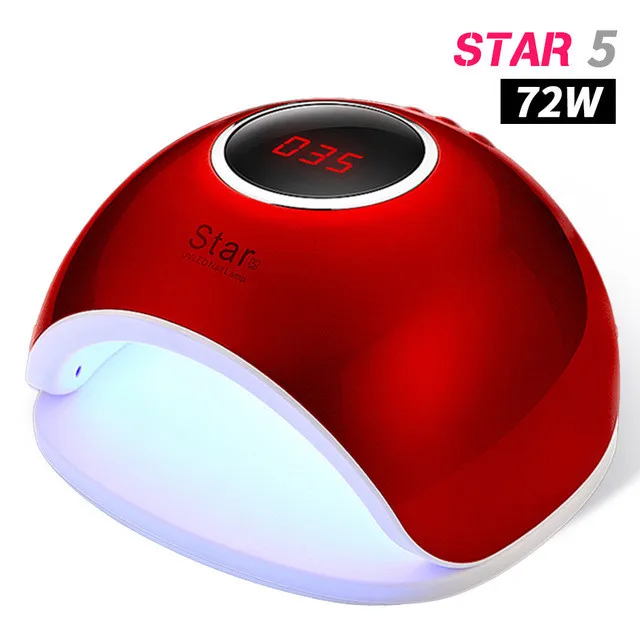 NO BOX AND PLATE Star 5 Сушилка для ногтей Светодиодный УФ лампа 66 Вт мини-лампа с USB для маникюра ЖК-дисплей сушка все Гель-лак для ногтей инструменты для дизайна ногтей - Цвет: NO BOX AND PLATE