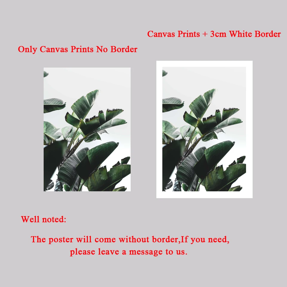 Настенная Картина на холсте тропический банан трава лист кактус холст принты и
