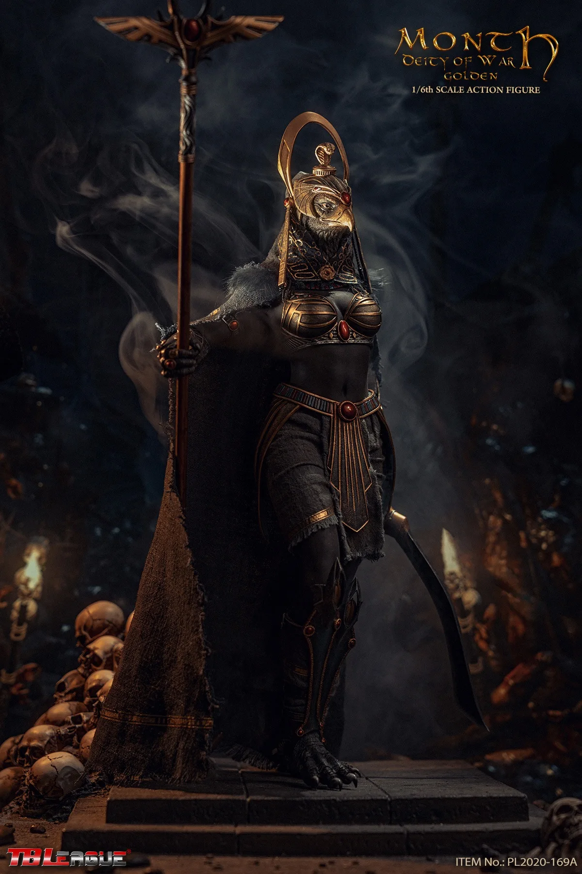 TBLeague PL2020 169A Phicen бесшовная фигурка Древнего Египта месяца Deity of War Золотая 1/6|neca
