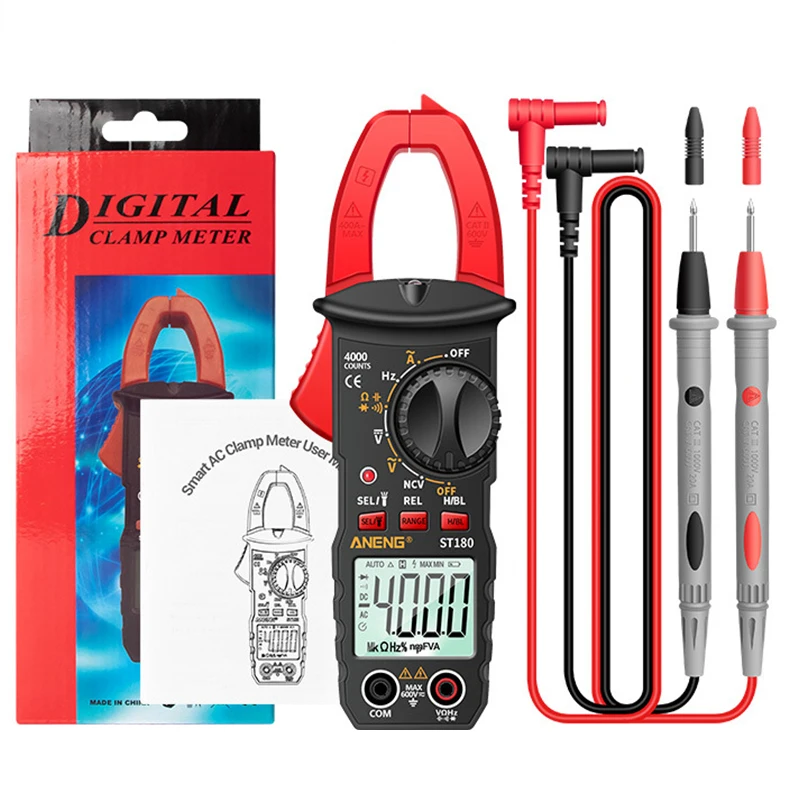 

Цифровой мультиметр-зажим ANENGDigital, полностью автоматический умный Электрический измеритель сгорания, высокая точность, универсальный воль...
