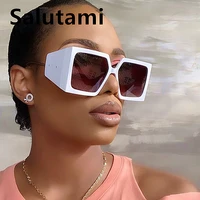 Unique Oversized Wide Leg Square Sunglasses For Women Ins Hot New Brand Windproof Candy Color Sun Glasses Female Alloy Shades