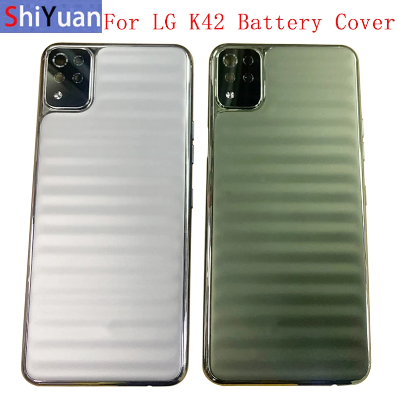 

Battery Cover Rear Door Housing Back Case For LG K42 LMK420 K52 Brazil Battery Cover with Middle Frame Logo Replacement Repair