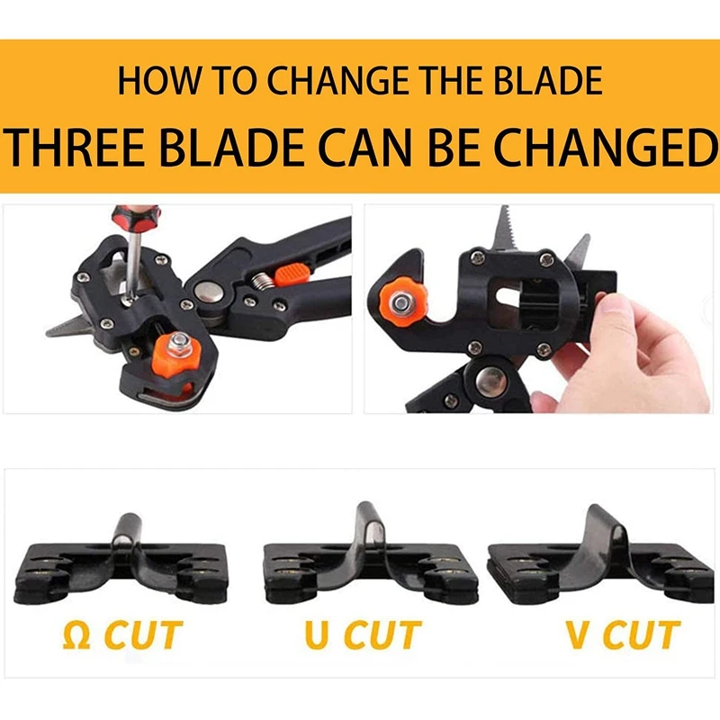 

GTBL Professional Garden Fruit Tree Plant Pruning Shears Grafting Cutting Tool Kit with Grafting Tape Rubber Bands