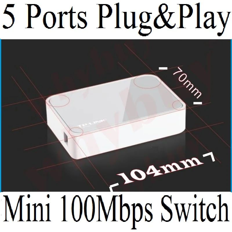 Настольный коммутатор TP Link с 5 портами RJ45 100 Мбит/с|Сетевые коммутаторы| |