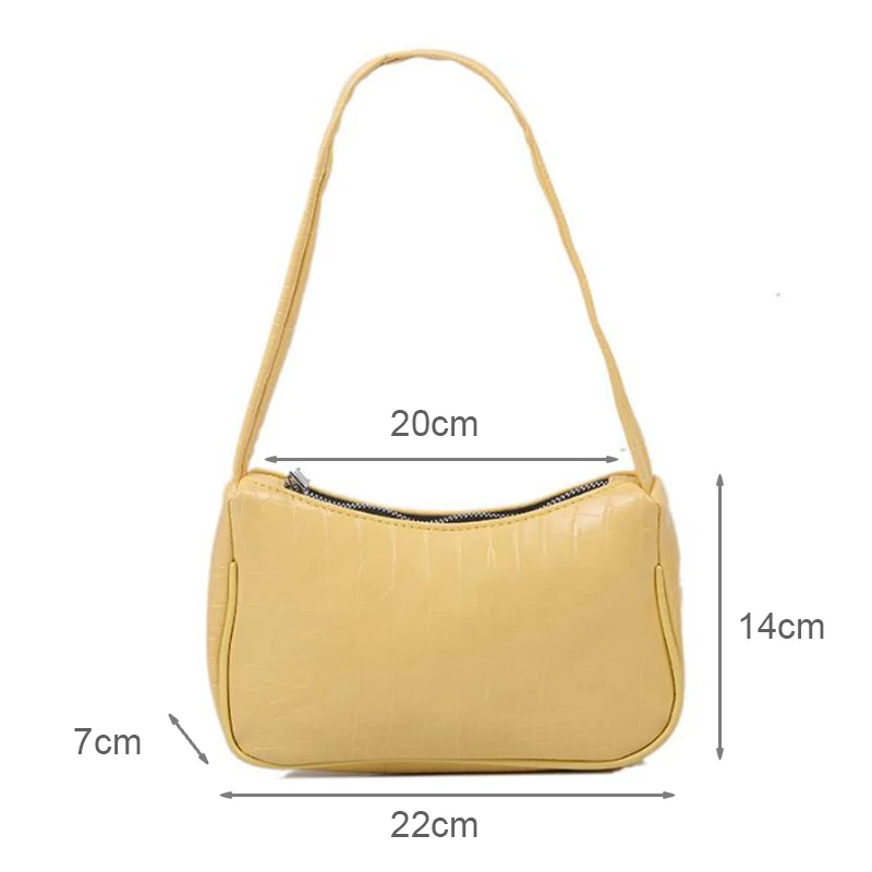 

2020 Crocodile Pattern Underarm Bag French Bag Female Fashion Wild Shoulder Bag