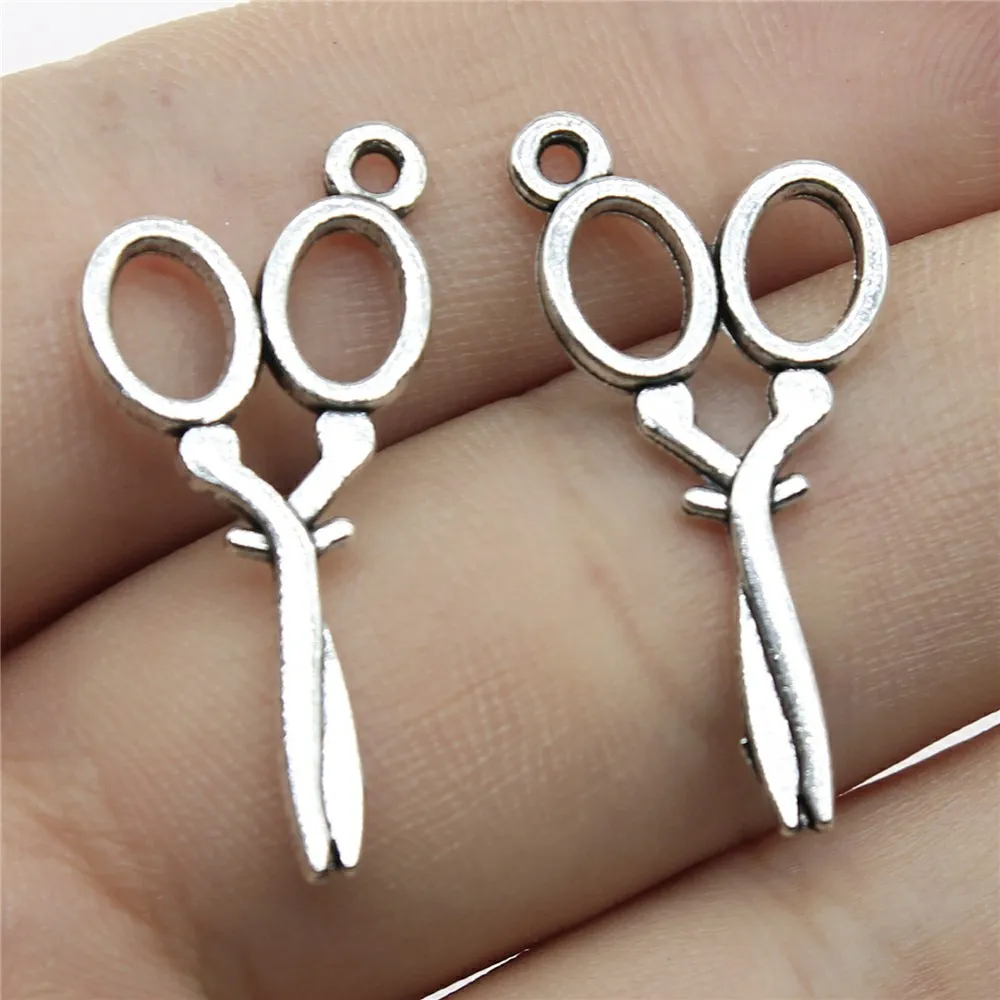 

200pcs 14x29mm Pendant Charm Scissor For DIY Jewelry Handmade Making Accessories