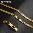 Цепочка AGTEFFER из серебра 925 пробы, 6 мм, цепочка 8182024 дюймов для женщин и мужчин, модные ювелирные украшения для помолвки на свадьбу