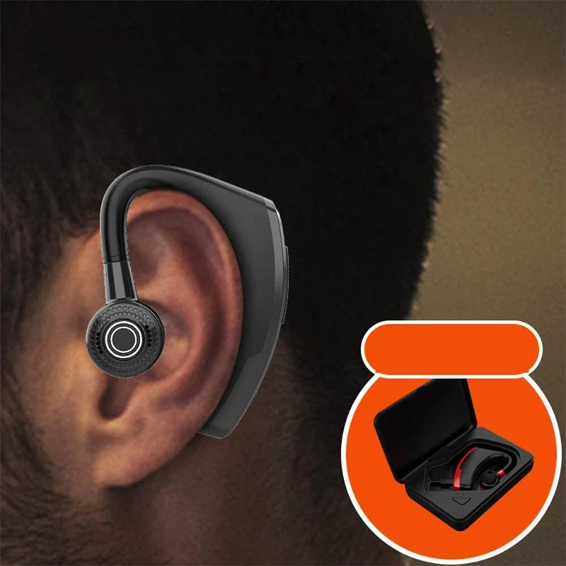 V10 бизнес Bluetooth наушники с быстрой зарядкой драйвер свободные микрофоном