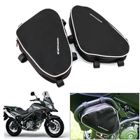 motorcycle frame anti collision bar waterproof water bag tool place travel bag for suzuki v strom dl650