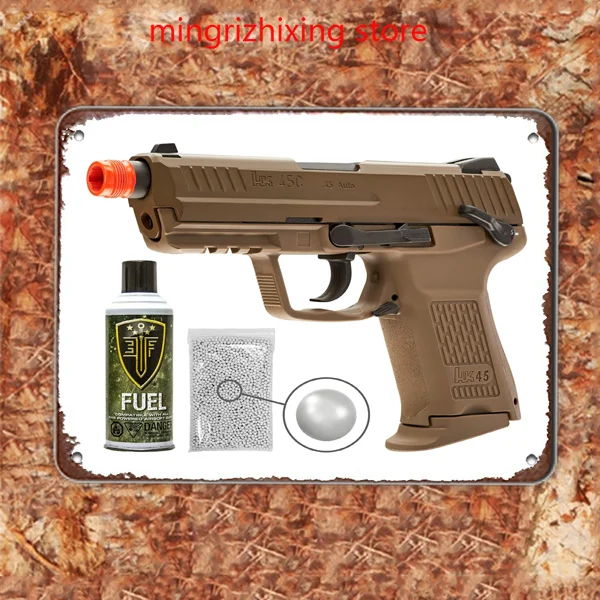 Пистолет Wearable4U Elite Force H &amp K45CT GBB(VFC) для страйкбола зеленый газовый BB воздушный
