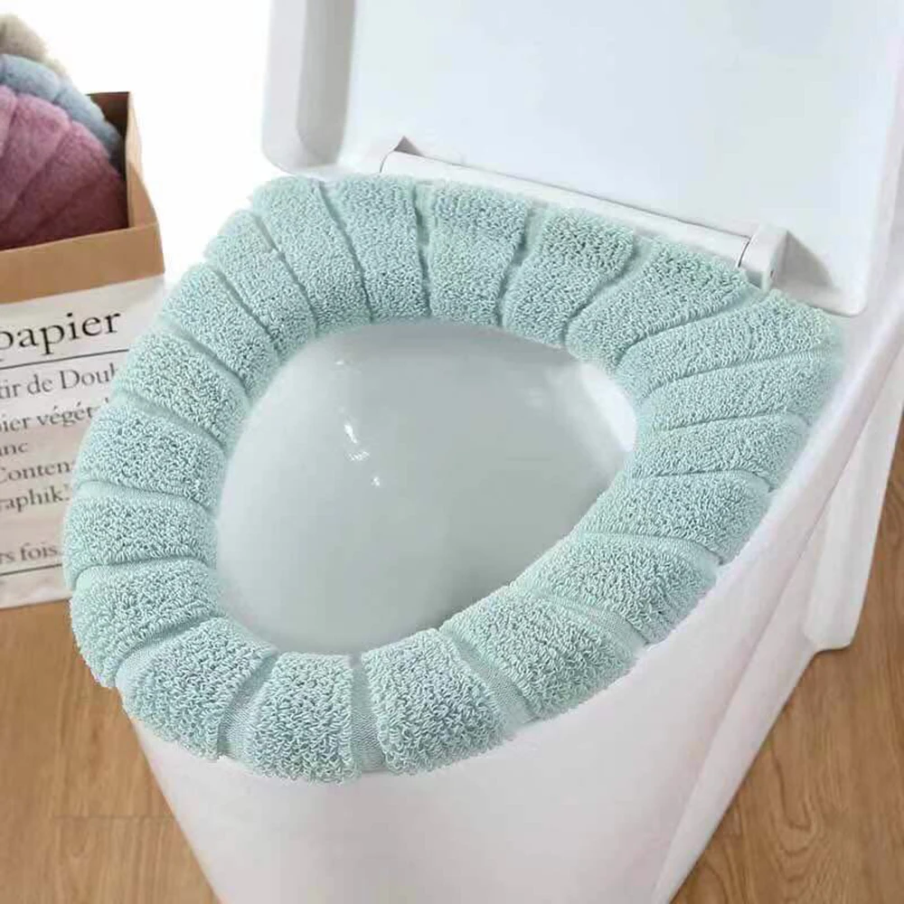 Эластичный толстый чехол для унитаза моющийся туалет крышка аксессуары ванной