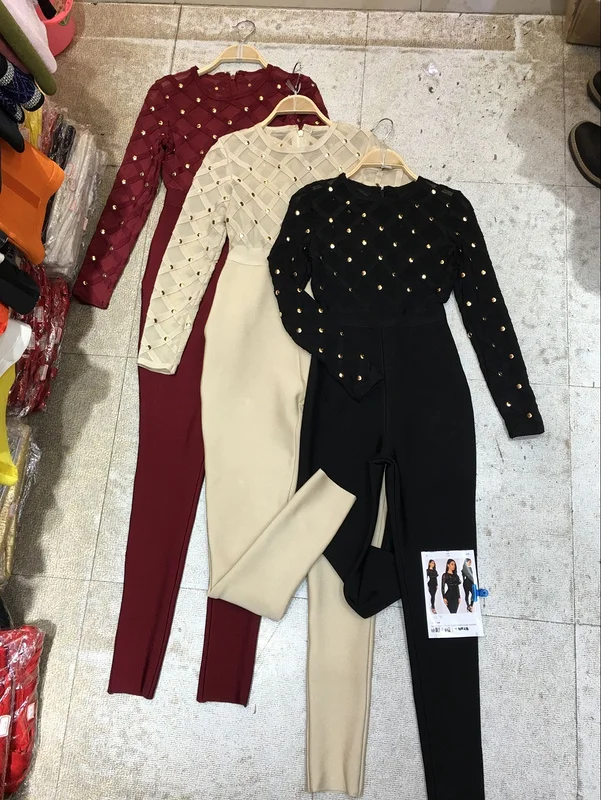 Sexyboutique бандажный комбинезон с длинным рукавом сексуальный сетчатый женский цельный комбинезон бандажный комбинезон - Цвет: Бежевый