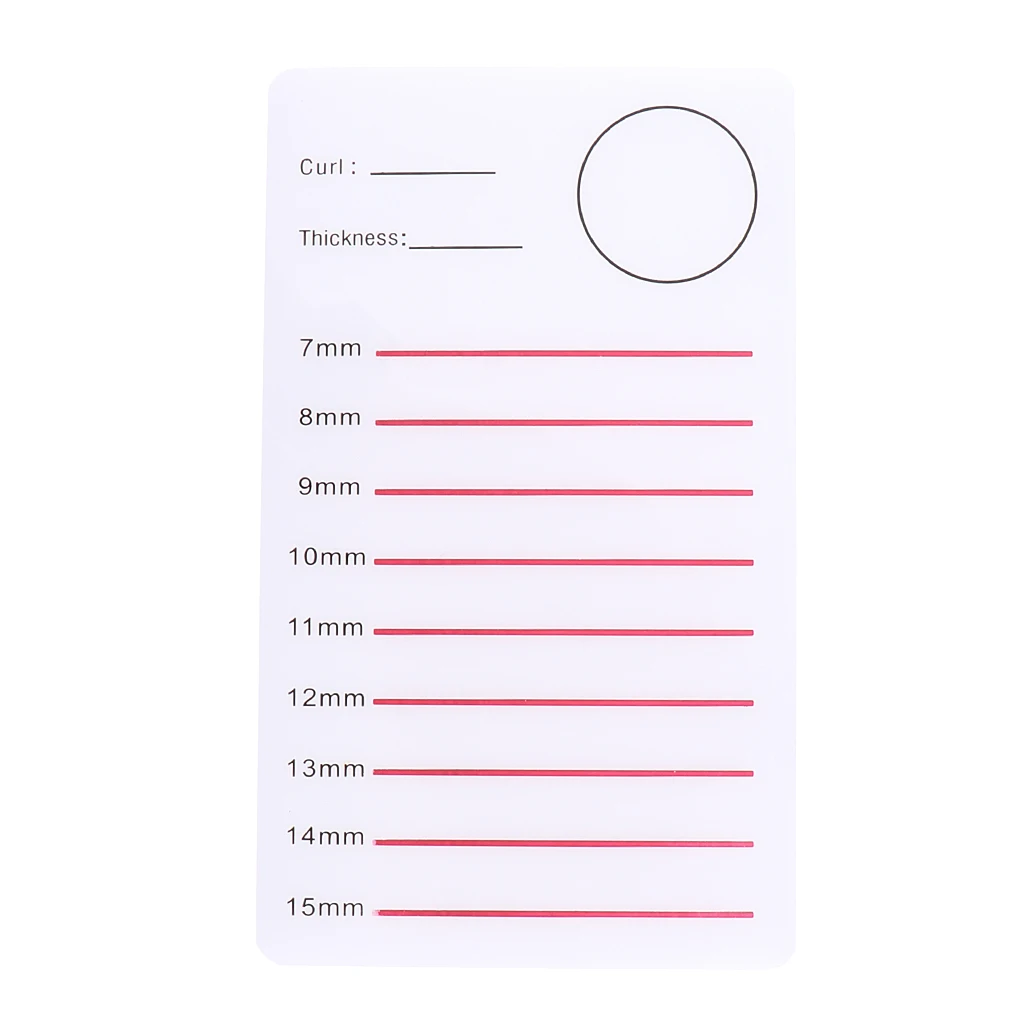 

Portable Eyelashes Tray Board Eyelash Extension Handy Plate Lash Grafting Holder White