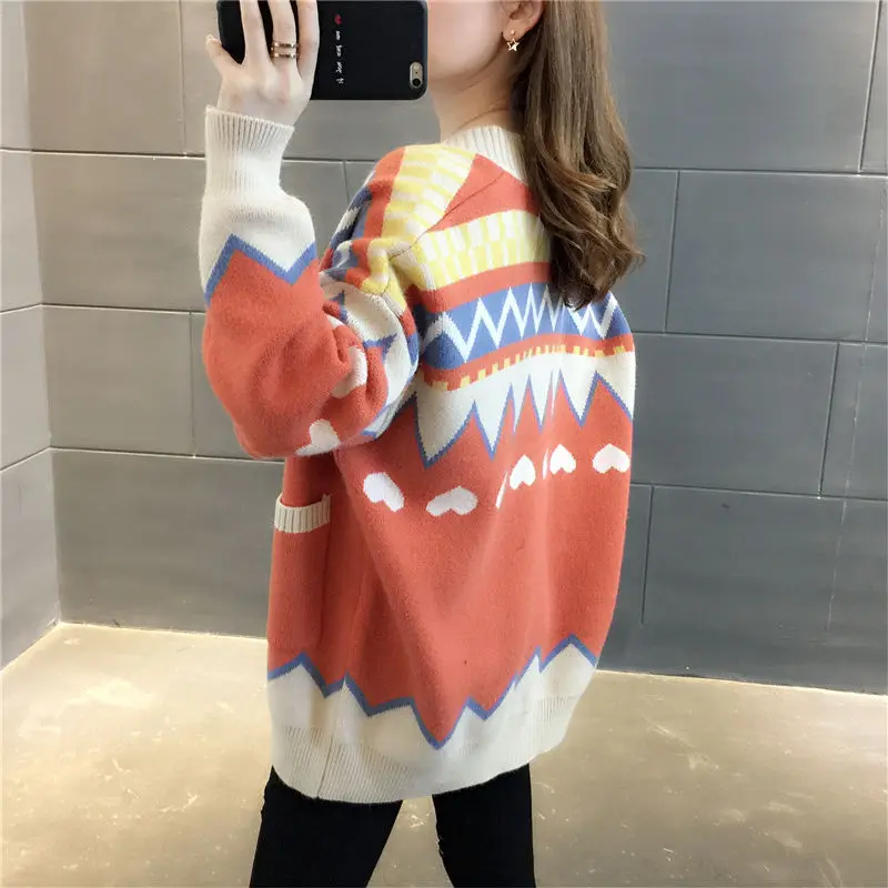 Ленивый свитер от ветра женский кардиган 2021 осень новая Женская Корейская версия