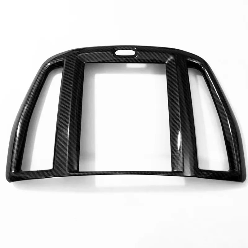 

ABS Carbon fibre For Volvo XC60 2018 2019 Car navigation panel decoration sticker Cover Trim auto accessories car styling 1pcs