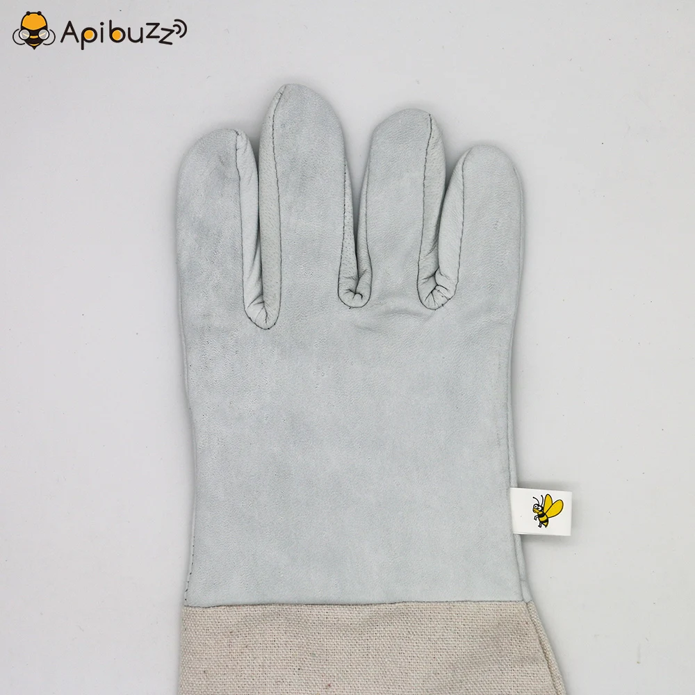 Рабочие перчатки Apibuzz из козьей кожи для пчеловодства с ребристыми краями