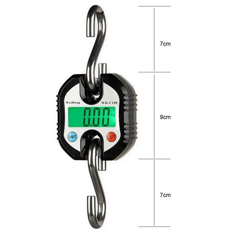 

Mini Hanging Scale Heavy Electronic Digital Scales with Hook 150kg Loop Scale Weight Balance Steel Luggage J9G3