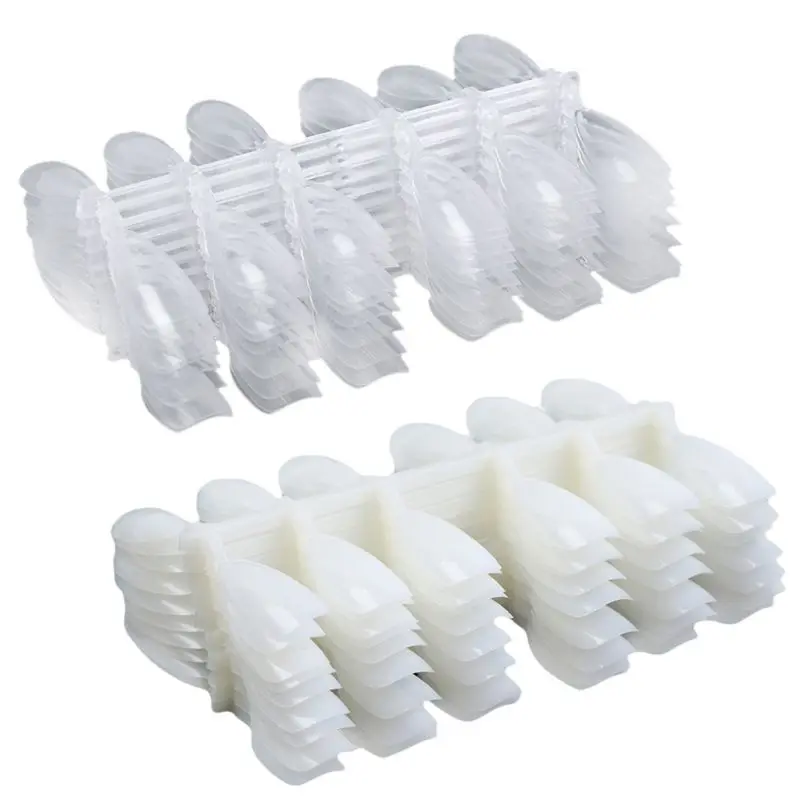 Искусственные палочки для ногтей 120 типсов полировка цветная карта пластиковая