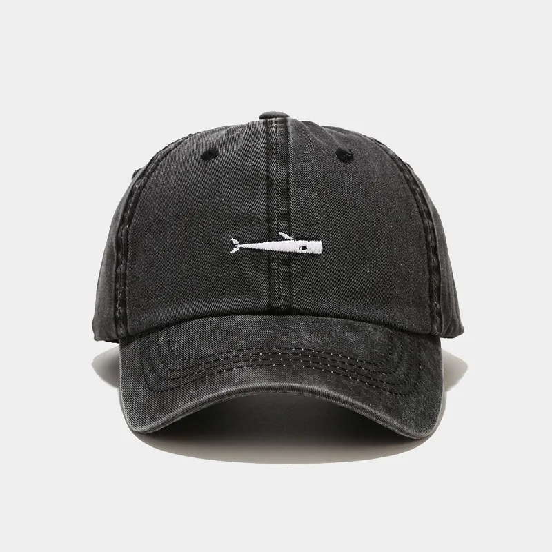 

Fish Embroidery Cotton Casquette Baseball Cap Adjustable Snapback Hats for Men and Women 235