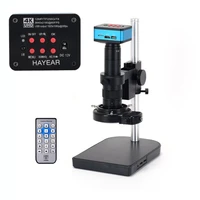 4k digital microscope video 180x lens table stand usb hdmi compatible microscope camera for pcb cpu phone repair soldering