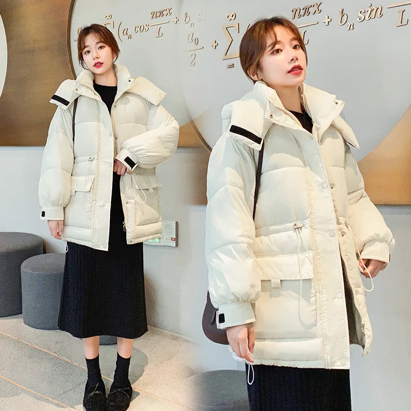 

Down padded jacket 2020 women's winter loose padded jacket Korean version of loose ins bread jacket padded jacket fashion jacket
