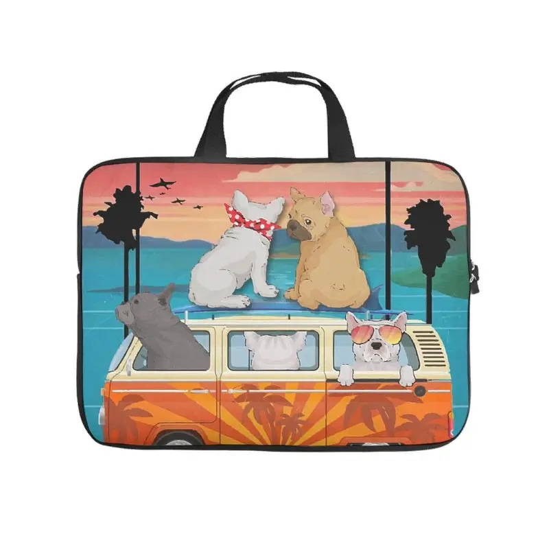 

Dog Holiday Malibu California Tablet Sleeve Personalized Full Printed Laptop Computer Protective Case Cover Dust-proof Polyester