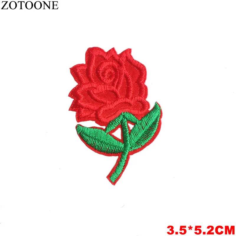 ZOTOONE пришить блесток Фламинго Роза Патч Сердце железа по письму значки, одежд наклейки дешевые вышитые патчи для Костюмы - Цвет: 1002