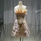 2022 MYYBLE, высококачественное мини-платье с перьями, модное облегающее платье с открытыми плечами для ночного клуба, вечернее облегающее платье 2022