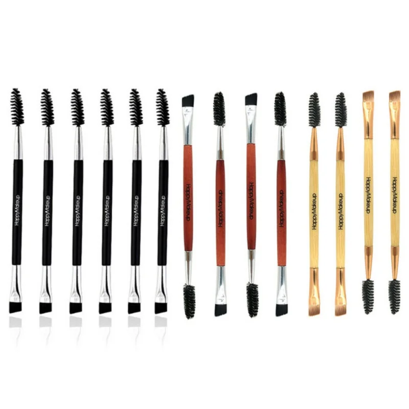 Профессиональные двухсторонние кисти для бровей многоразовые ресницы кисть