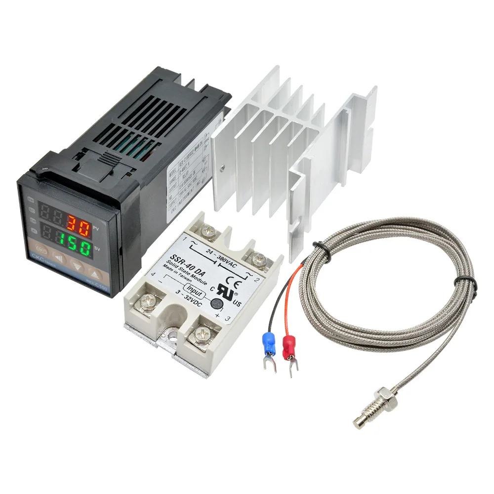 1 комплект REX-C100 цифровой PID Температура контроллер термостат выход SSR + Max.40A реле