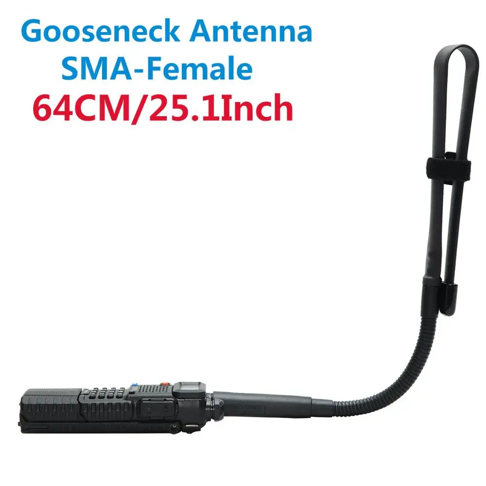 Тактическая антенна Gooseneck CS SMA Female VHF/UHF двухдиапазонная для Baofeng|Запчасти и