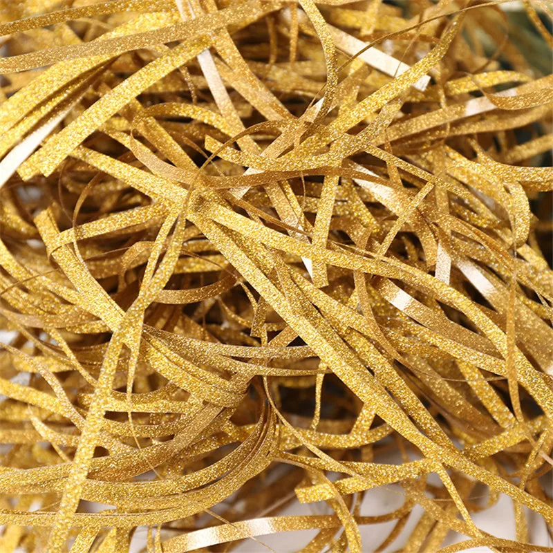 100 г DIY блестящая бумага Raffia нарезанная конфетти Подарочная коробка наполнитель