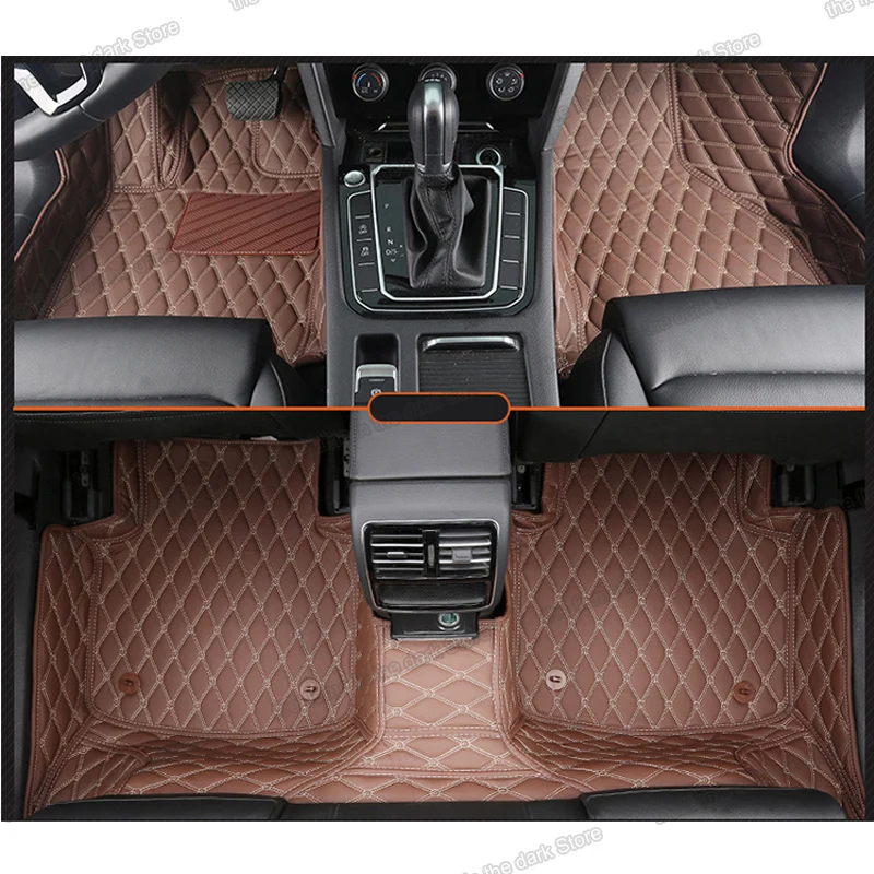 Кожаные автомобильные коврики lsrtw2017 для volkswagen vw passat B5 b6 b7 b8 2005 2006 2007 2008 2009 2019 2020 2016