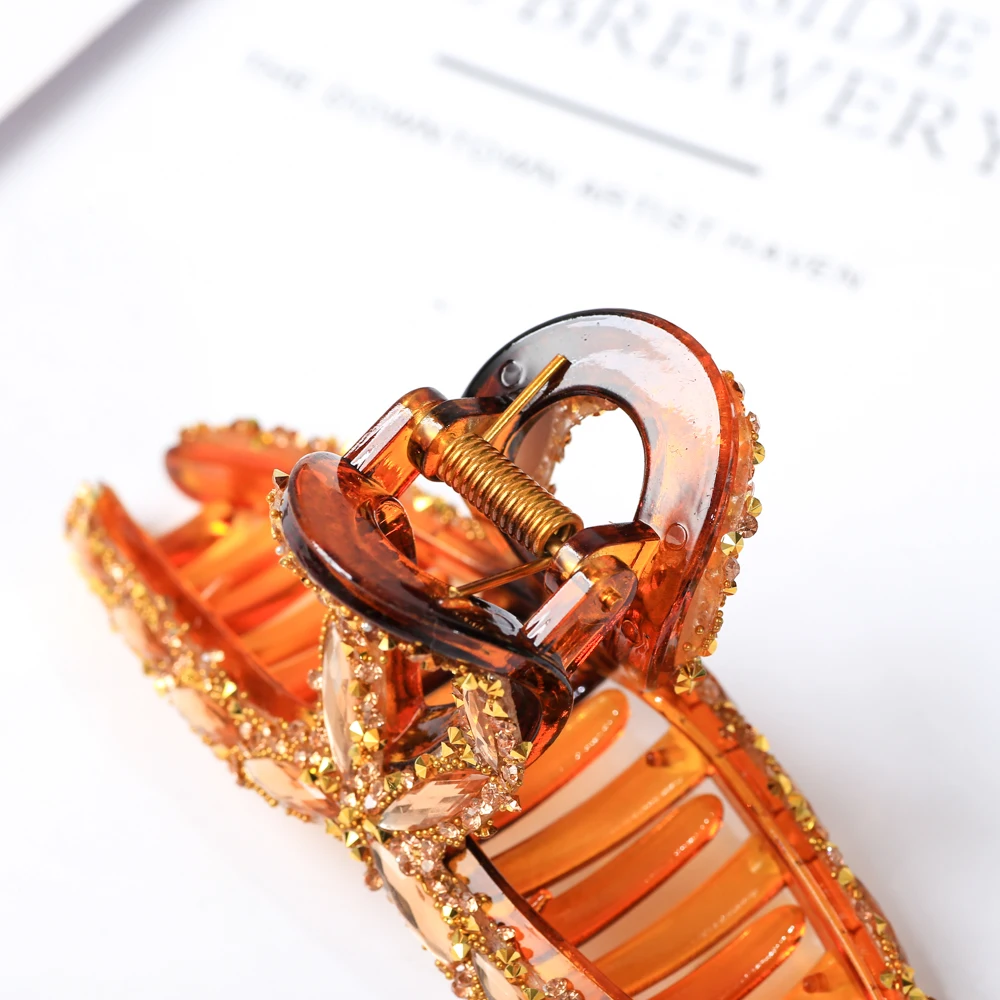 

Fashion Women Rhinestone Hair Claws Clips Hair Accessories Barrettes Hairpins Ladies Hairgrip Headwear Girls Ornaments Crab Bads