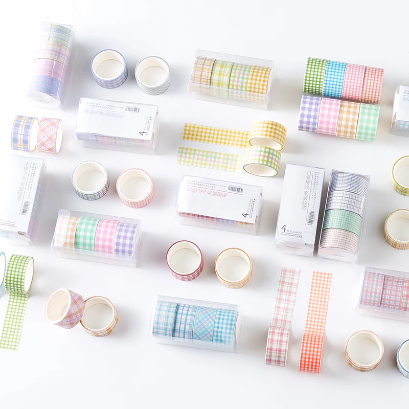 Journamm 4 шт. Ins серия Kawaii Washi лента в коробке Скрапбукинг DIY Декор дневник