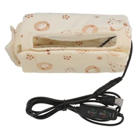 1pc usb charging nursing bottle bag warmer cover insulated sleeve