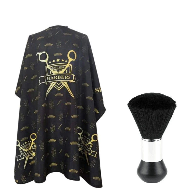 

Barber Capes for Men Women Hair Cutting Cape Professional Salon Cape Waterproof Hairdressing Cape with Neck Duster Brush