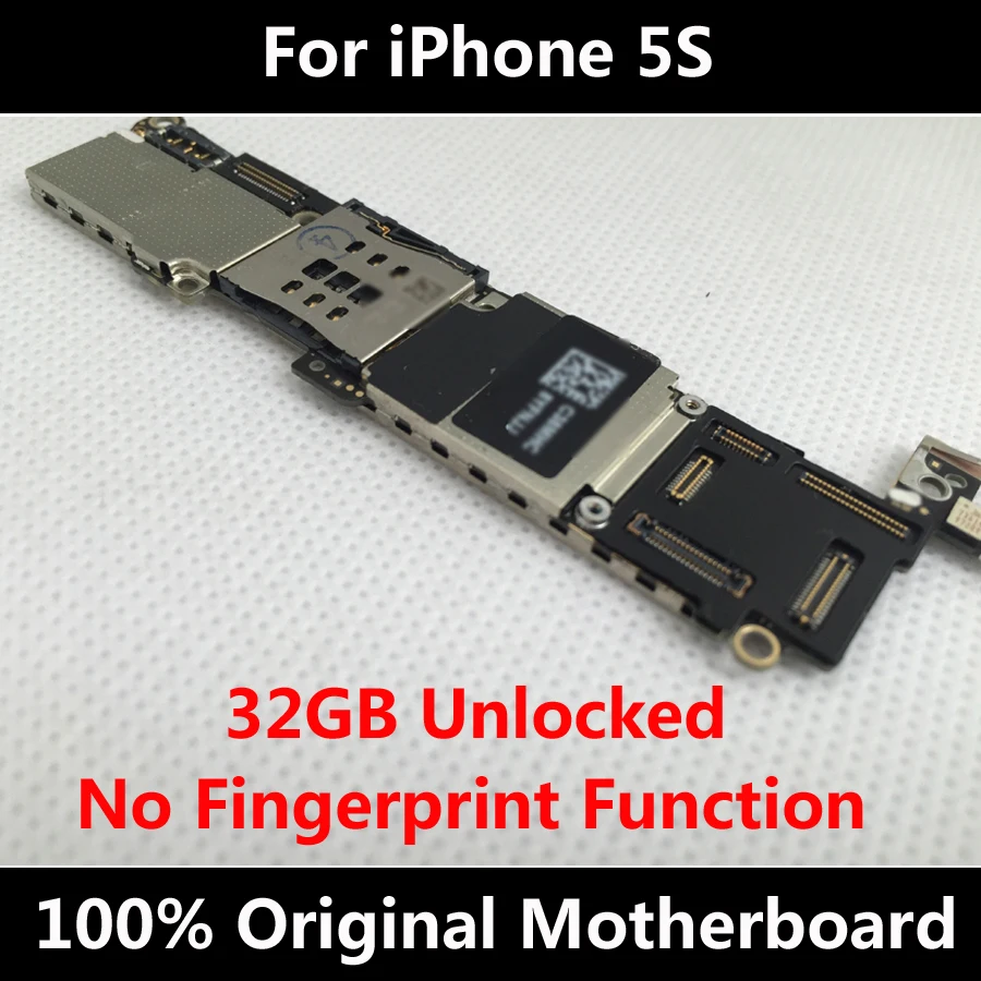 Новое поступление 32 ГБ версия оригинальная материнская плата для iPhone 5S разблокированная материнская плата с чипами без отпечатков пальцев материнская плата