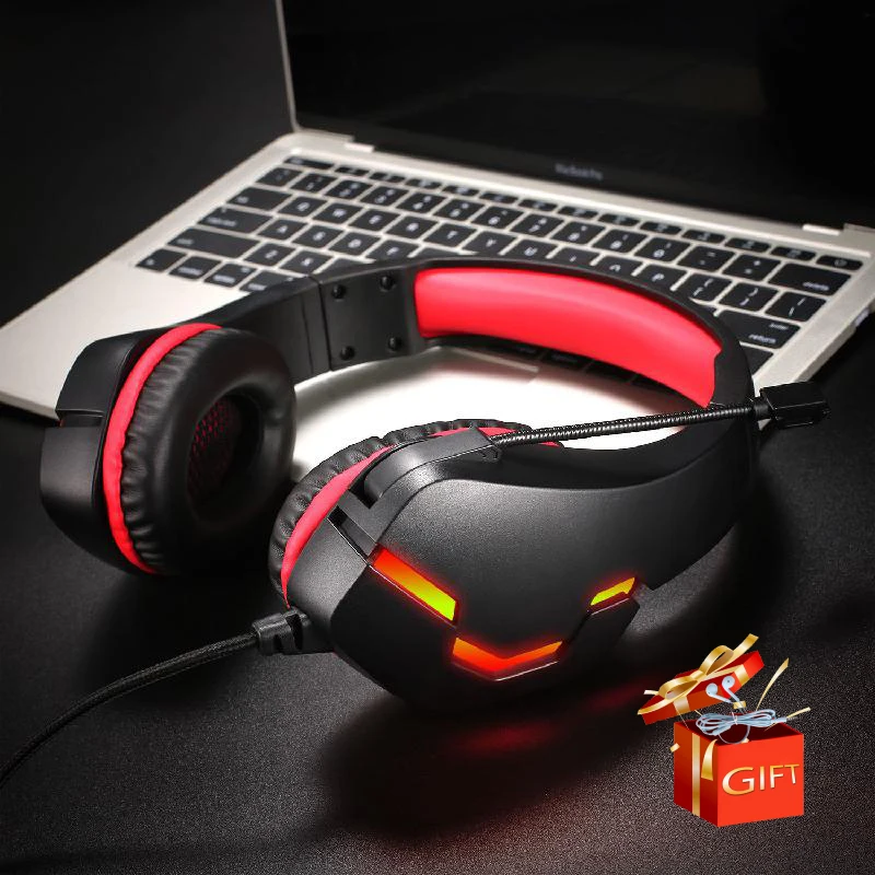 

Wired Headset J10 Headset Wired Headset Wire-controlled Luminous Gaming Gaming Bilateral Stereo Dazzling Headset