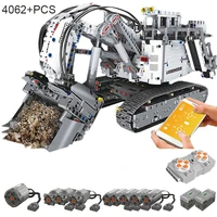 4062pcs compatible with brand excavator building blocks remote control blocks engineering vehicle trucks bricks child toy