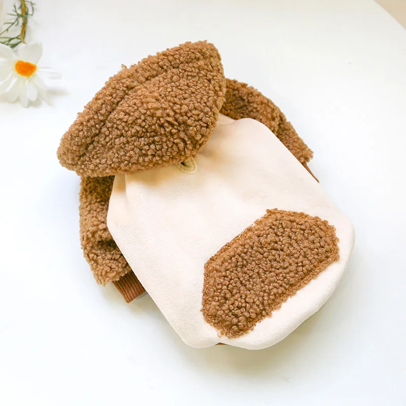 PETCIRCLE одежда для щенков в Корейском стиле кофейная Кепка свитер подходит