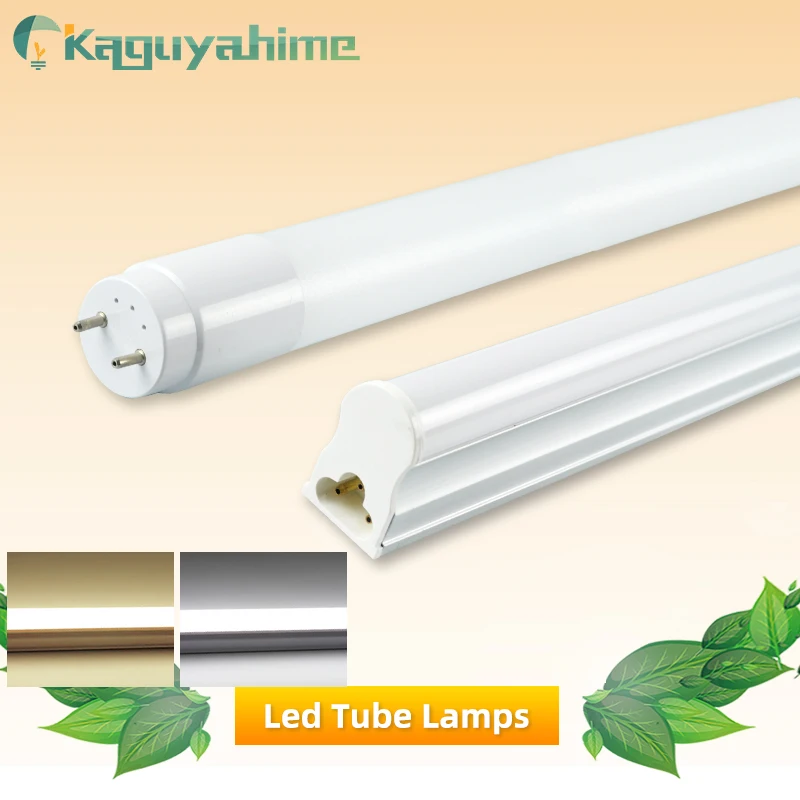 Kaguyahime светодиодный трубки T8 T5 интегрированный 6W 10W 220 V/110 V люминесцентная трубчатая светодиодная T5 светильник ламповая лампа светильник ing 30 см 60 см теплый белый холодный