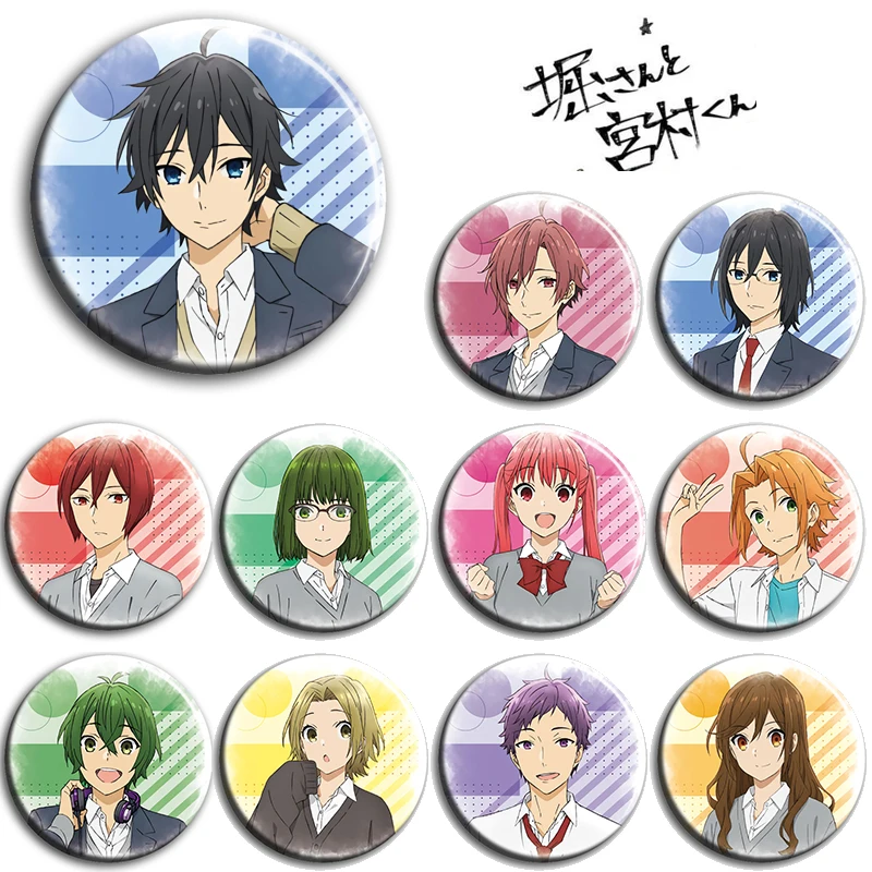

Anime Horimiya Hori-san to Miyamura-kun Hori Kyouko Miyamura Izumi Cosplay Badge Garniture For Itabag DADGE Brooch Pin Toy Decor