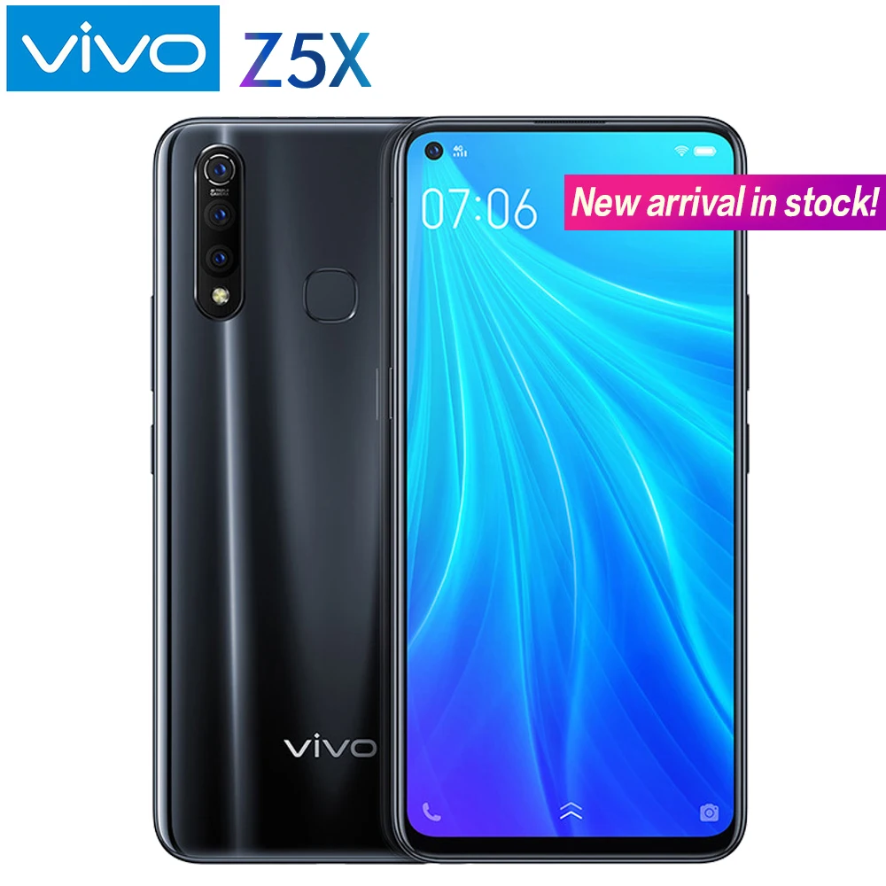 Оригинальный vivo Z5x мобильный телефон 6 53 &quotэкран 6G 128G Восьмиядерный Snapdragon710 Android 9